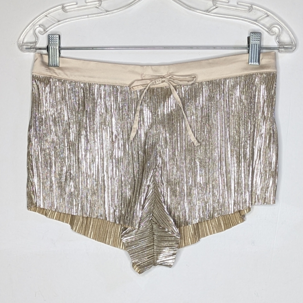 Victoria's Secret Gold Textured Lounge Pajamas Shorts S